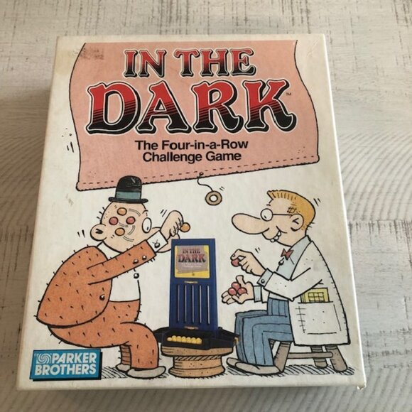 Vintage 1989 Parker Brothers In The Dark The Four in the Row Challenge Game - Picture 1 of 9